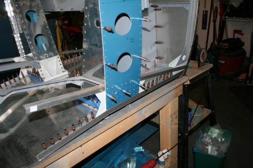 Right side longerons in place.