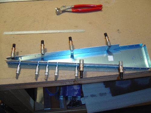 Fabricated R-716 x2 Rudder Bottom Attach Strip from .032 stock