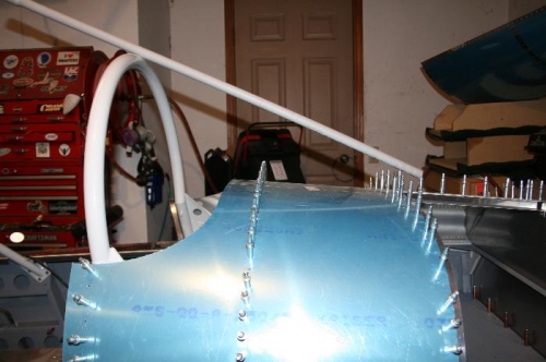 Looking at the slope of the modified windshield in relation to the baggage door.