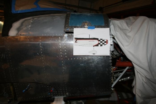 Prepping the fuse for polishing. Lots of tap residue and sharpie marks.