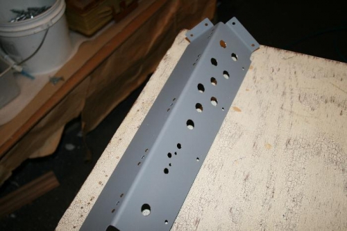 The holes drilled into the tilt panel.