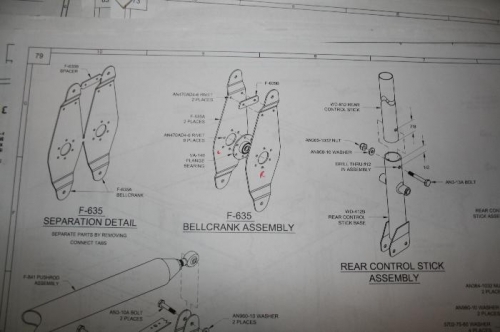 Here's what the plans say about the bellcrank