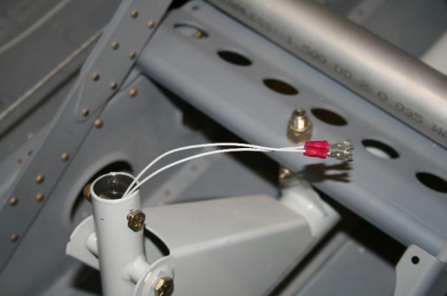 Wrist connectors on the passenger PTT wires