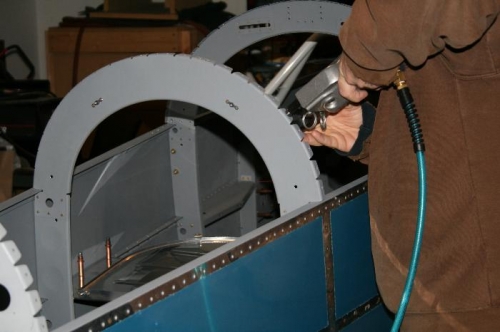 dimpling the bulkheads along the turtledeck.