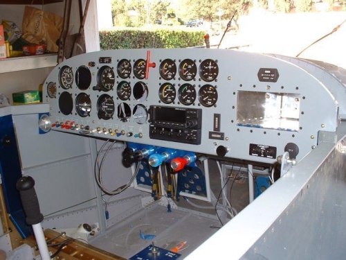 Engine controls installed