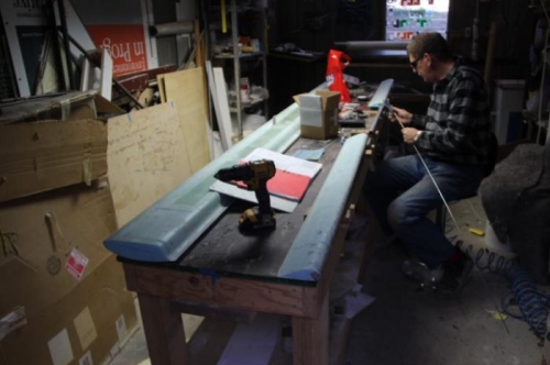 Re-sharpening the hinge pins