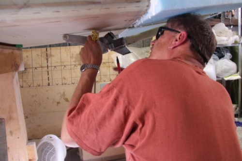 Marking the cut line