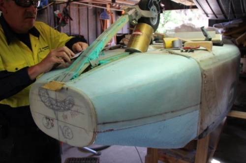 Starting to remove plasticine