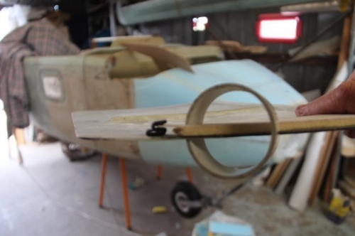 Test piece showing door seal