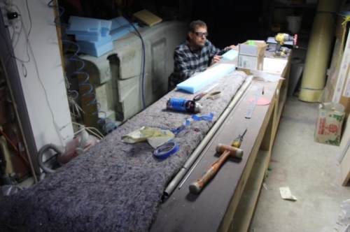 Trying to stuff a torque tube into a core. Its not having it...