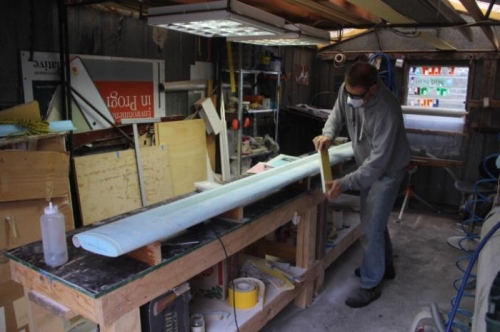 Sanding back first micro fill