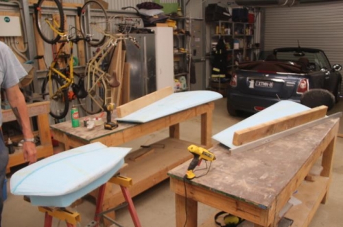 Getting through the hot glue here, bought a big box of it.