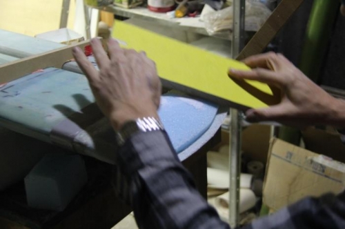 Smoothing cured micro