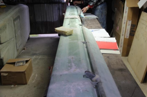 Marking up the counterweight sockets