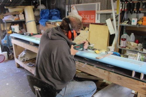 Sanding to profile, and adding dullness