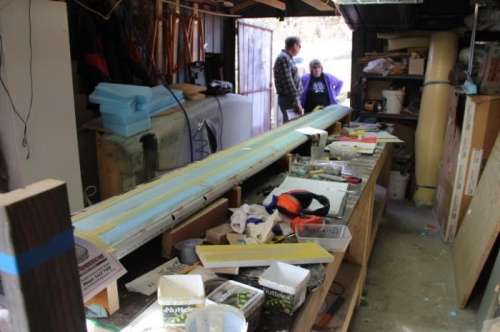 Negotiating lunch time while masking off the canard.