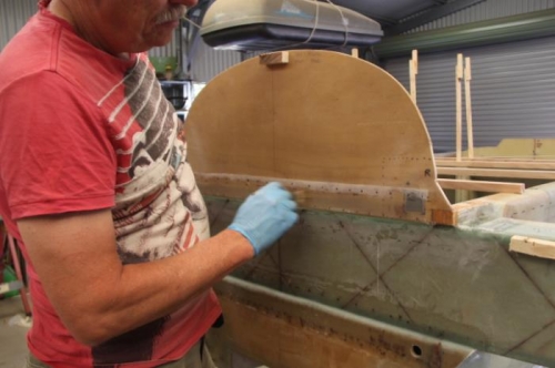 1st reinforcing layup