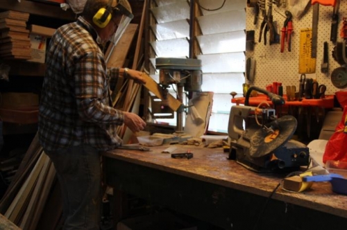 Tried using drill table as a profile cutter. Didn't work, possibly horribly dangerous...