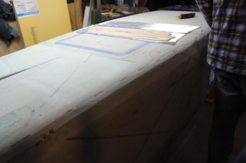 Cutting heat duct cloth