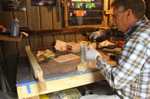 Gassing the transition piece