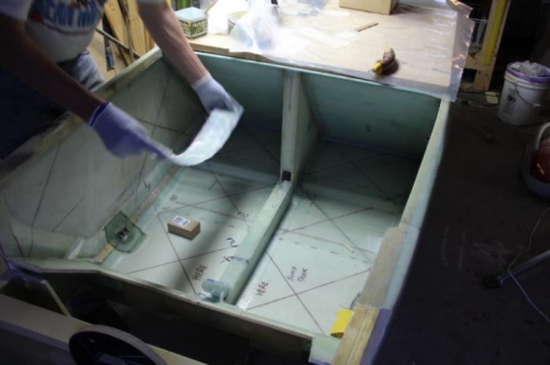 Taping the rear heat duct