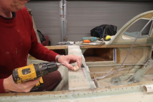 Contemplate stupid drill guide for a while, then fling it across the shed