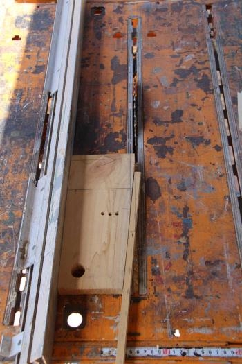 Cutting stiffener on table saw