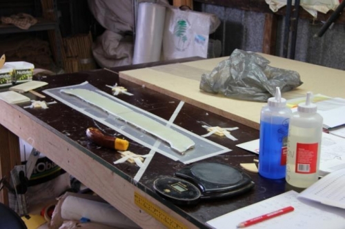 Front face after scissor trim