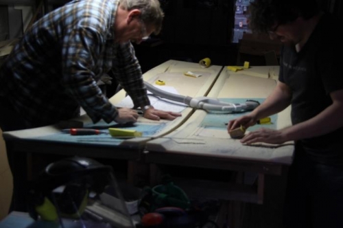 Sanding window recess