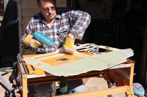 Stripping off crap layup