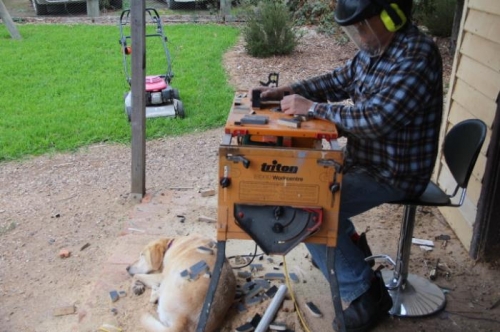 reduced a sheet of phenyl ply to I-clamps