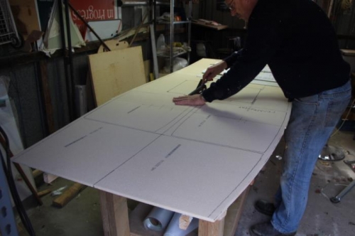 Transferred to table, cutting out landing brake