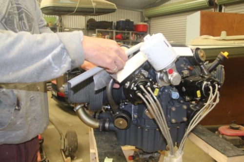 Same orientation on the engine