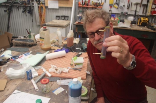 First sight gauge finished, beanie still pinned.