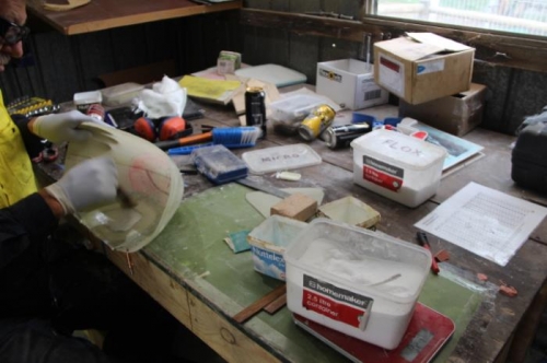 laying up Hatch flange