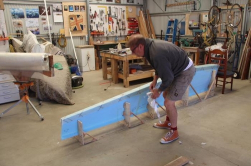 I love removing peel ply