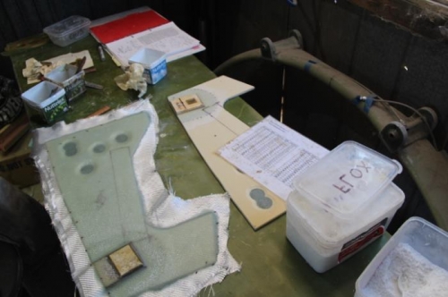 Outer doubler going on