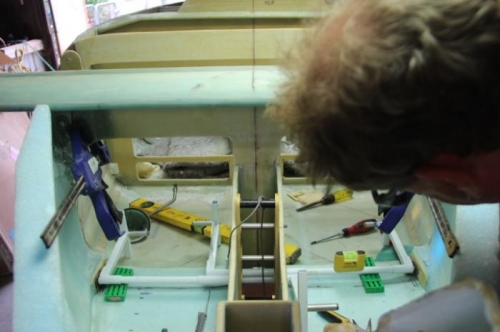 Pedal mounts floxed in again, and torque tubes level. Much happier