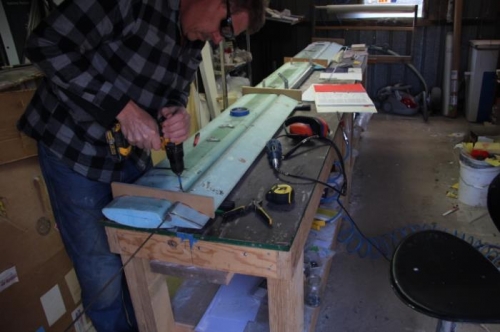 Hogging out the hinge slots