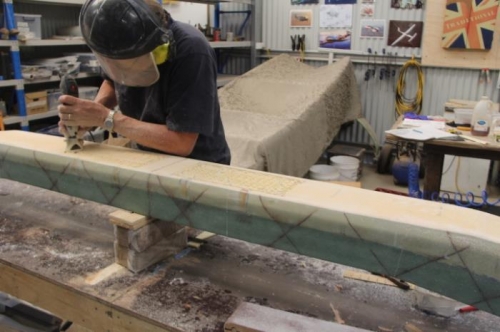 Routing foam around access holes