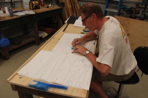 Tracing Wing jig templates