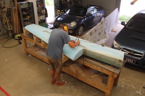 Cleaning up edge of Spar Cap Trough