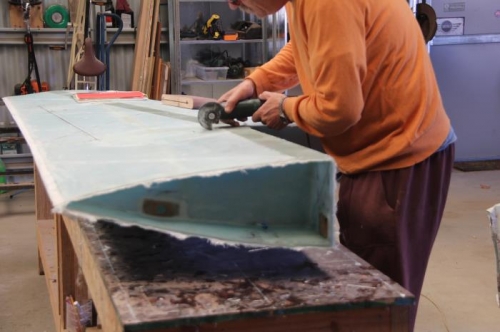 cutting the Wing bolt access holes