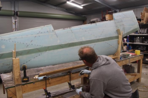 All installed and clamped up