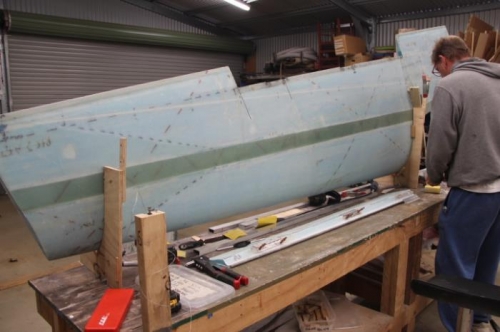 Drilling hinge mounts.