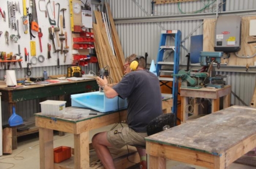 Cleaning up foam joins