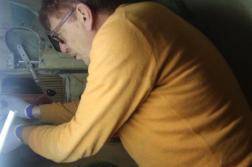 Re-taping instrument panel corner