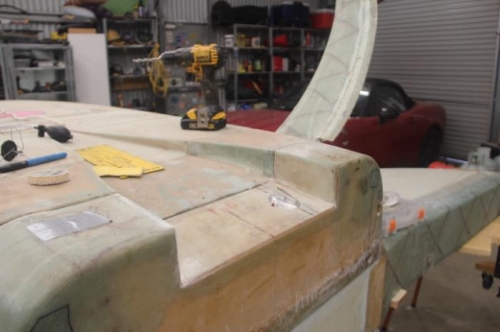 Test fit for gascolator, not the usual location, or gascolator