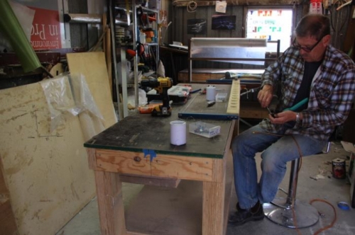 Attaching power cables to Wire Saw