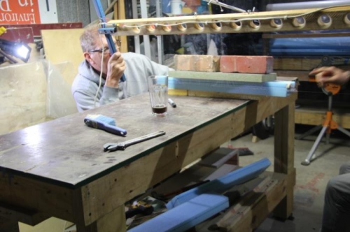 Cutting with a nice stout on the side